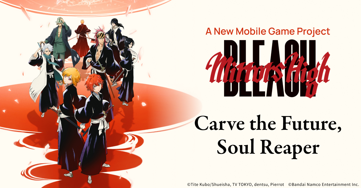 Official BLEACH Mirrors High key visual featuring the game cast