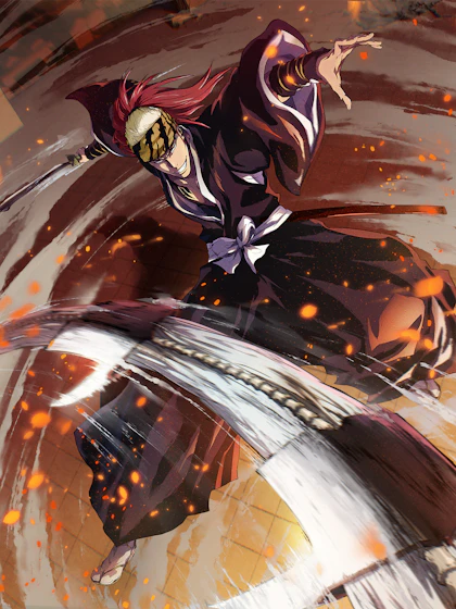 Official "Squad 6 Lieutenant" Renji Abarai promotional art